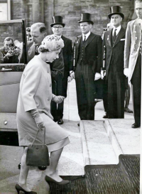 HM The Queen Arrives in Perth To Open Queen's Bridge 10 October 1960